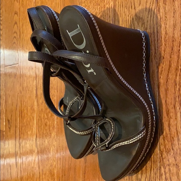Christian Dior Brown Wedges - Picture 3 of 8